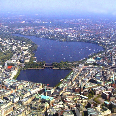 jezioro alster Hamburg